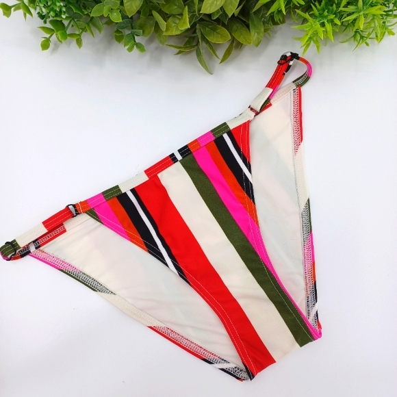 SOLID & STRIPED The Lulu Striped Mid-Rise Bikini Bottom - Picture 7 of 9